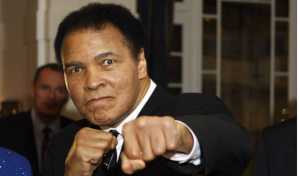 Muhammad Ali - hotel Belvedere, em Davos em 2006